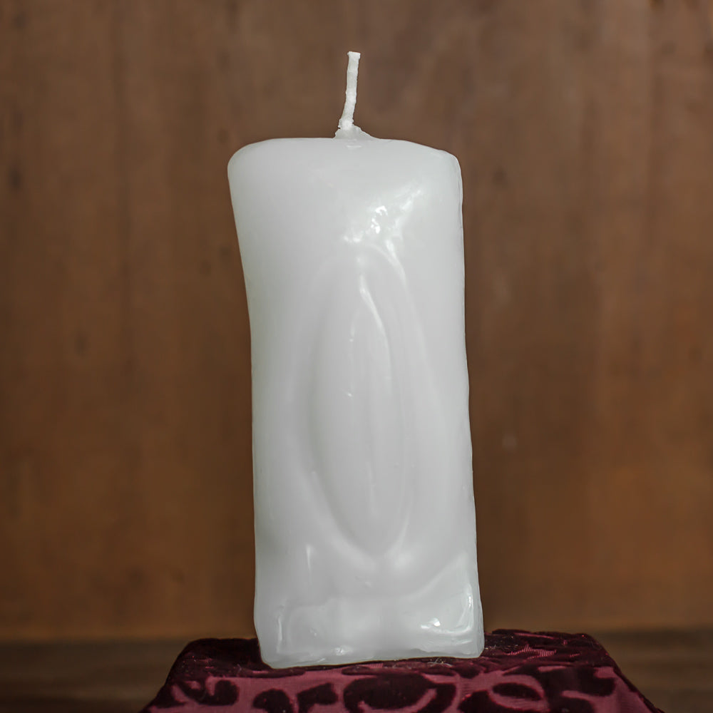 White Female Gender Candle